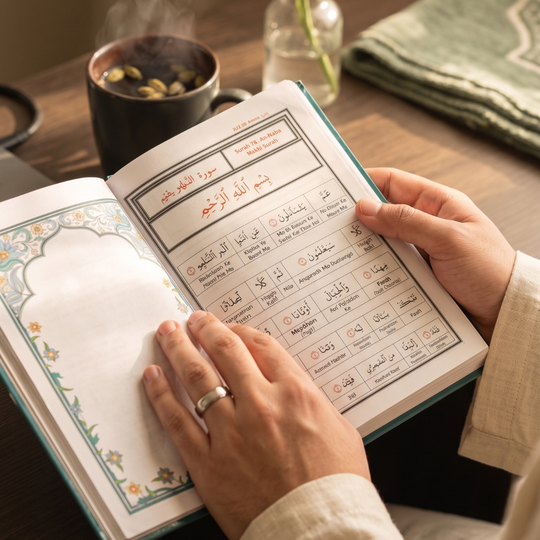 Juz Amma - Word-to-Word Quran in Roman Urdu